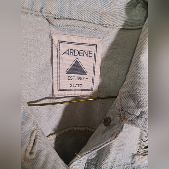 Ardenes XL distressed light blue denim jacket - Picture 2 of 6